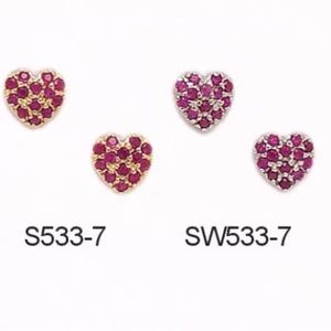 14k Solid Gold Cubic Zirconia 💜 Earrings